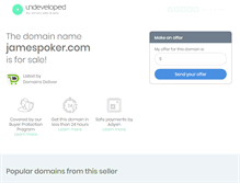 Tablet Screenshot of jamespoker.com